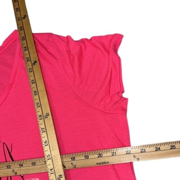 Pink Livi Active "Stronger Than Ever" Womens T-Shirt Size 14/16 Lightweight Poly - Picture 5 of 5